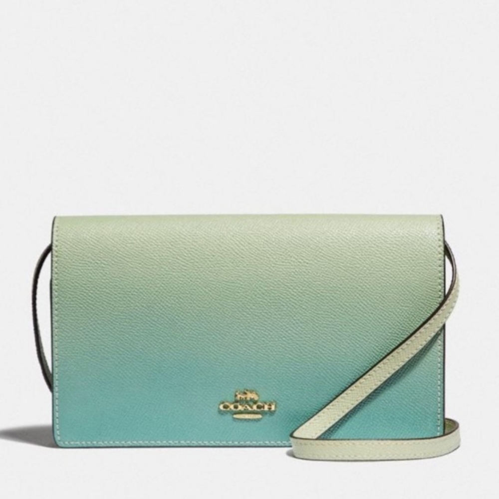 💸FLASH SALE💸 COACH Hayden NWOT Green Ombré Foldover Crossbody